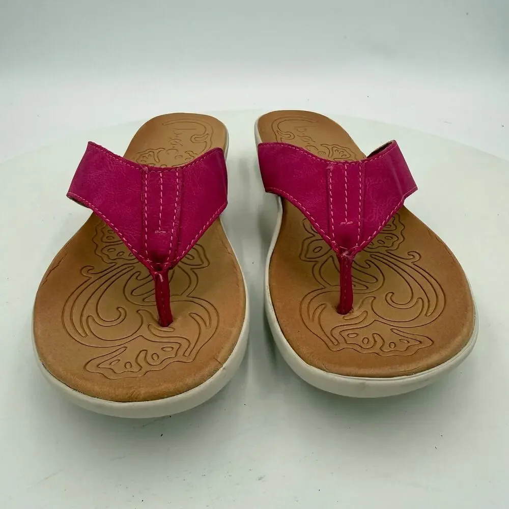BOC By Born Aimee Thong Pink Sandal Size 7